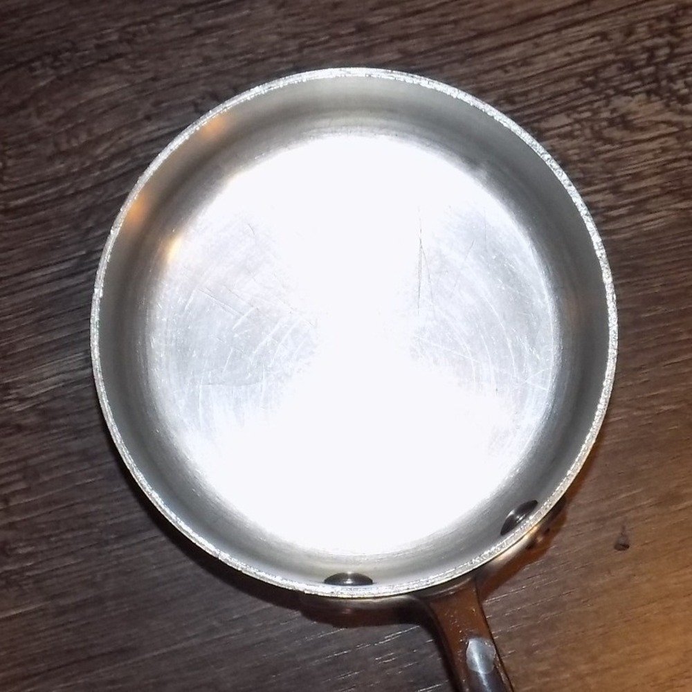 All-Clad 1qt Butter Warmer Small Sauce Pan Silver Stainless Steel Riveted Handle - Picture 7 of 7